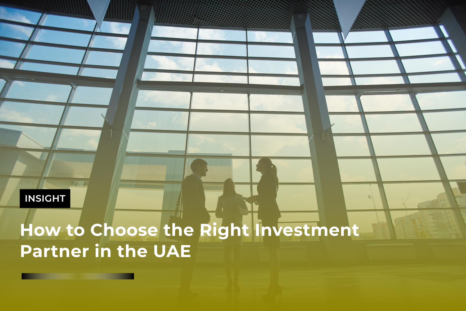How to Choose the Right Investment Partner in the UAE